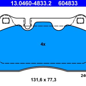 Set placute frana ATE 13.0460-4833.2 – VW | AutoRival