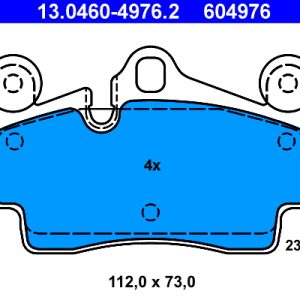 Set placute frana ATE 13.0460-4976.2 – VW | AutoRival
