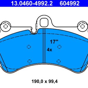 Set placute frana ATE 13.0460-4992.2 – VW | AutoRival