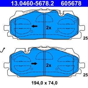 Set placute frana ATE 13.0460-5678.2 – VW | AutoRival