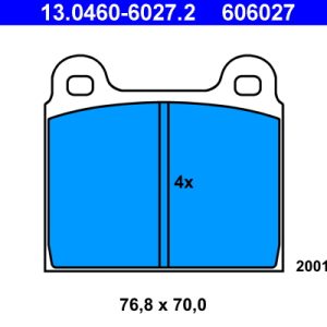 Set placute frana ATE 13.0460-6027.2 – VW | AutoRival