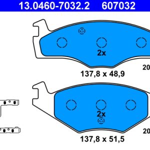 Set placute frana ATE 13.0460-7032.2 – VW | AutoRival