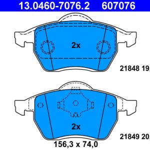 Set placute frana ATE 13.0460-7076.2 – VW | AutoRival