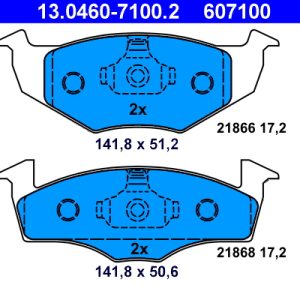 Set placute frana ATE 13.0460-7100.2 – VW | AutoRival