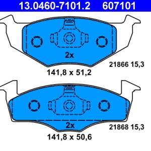 Set placute frana ATE 13.0460-7101.2 – VW | AutoRival