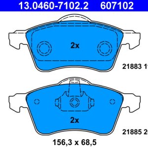 Set placute frana ATE 13.0460-7102.2 – VW | AutoRival