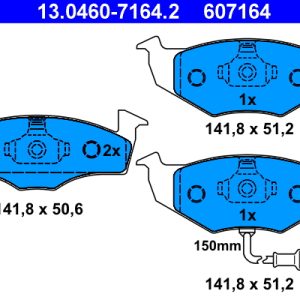 Set placute frana ATE 13.0460-7164.2 – VW | AutoRival