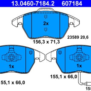 Set placute frana ATE 13.0460-7184.2 – VW | AutoRival