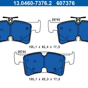 Set placute frana ATE 13.0460-7376.2 – VW | AutoRival