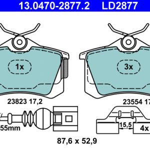 Set placute frana ATE 13.0470-2877.2 – VW | AutoRival