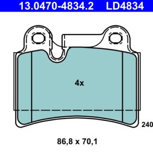 Set placute frana ATE 13.0470-4834.2 – VW | AutoRival