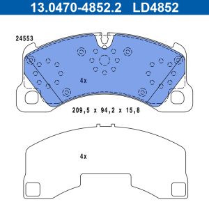 Set placute frana ATE 13.0470-4852.2 – VW | AutoRival