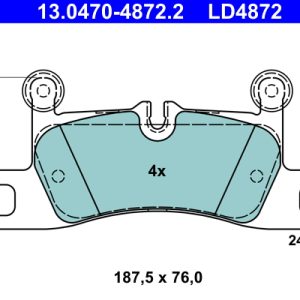 Set placute frana ATE 13.0470-4872.2 – VW | AutoRival
