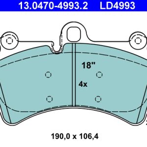 Set placute frana ATE 13.0470-4993.2 – VW | AutoRival