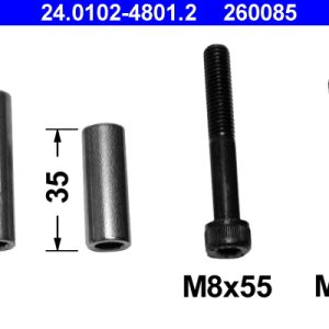 Set bucsi de ghidaj etrier frana ATE 24.0102-4801.2 – VW | AutoRival