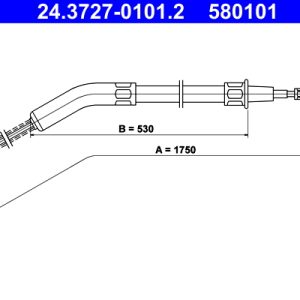 Cablu frana de parcare ATE 24.3727-0101.2 – VW | AutoRival