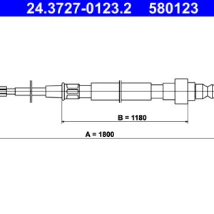 Cablu frana de parcare ATE 24.3727-0123.2 – VW | AutoRival
