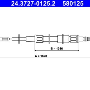 Cablu frana de parcare ATE 24.3727-0125.2 – VW | AutoRival