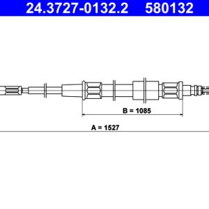 Cablu frana de parcare ATE 24.3727-0132.2 – VW | AutoRival