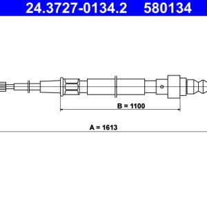 Cablu frana de parcare ATE 24.3727-0134.2 – VW | AutoRival