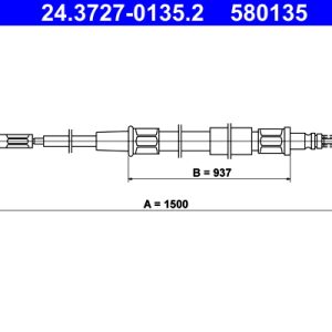 Cablu frana de parcare ATE 24.3727-0135.2 – VW | AutoRival