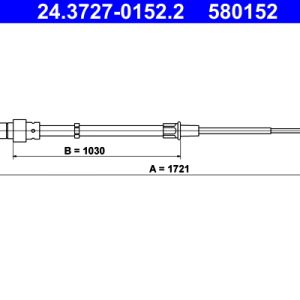 Cablu frana de parcare ATE 24.3727-0152.2 – VW | AutoRival