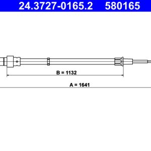 Cablu frana de parcare ATE 24.3727-0165.2 – VW | AutoRival
