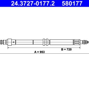 Cablu frana de parcare ATE 24.3727-0177.2 – VW | AutoRival