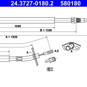 Cablu frana de parcare ATE 24.3727-0180.2 – VW | AutoRival