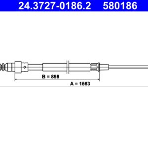 Cablu frana de parcare ATE 24.3727-0186.2 – VW | AutoRival