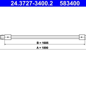 Cablu frana de parcare ATE 24.3727-3400.2 – VW | AutoRival