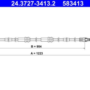 Cablu frana de parcare ATE 24.3727-3413.2 – VW | AutoRival