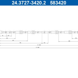 Cablu frana de parcare ATE 24.3727-3420.2 – VW | AutoRival