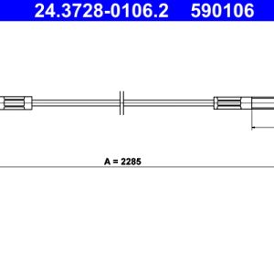 Cablu ambreiaj ATE 24.3728-0106.2 – VW | AutoRival