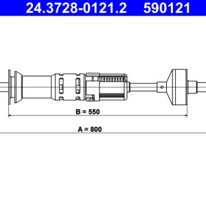 Cablu ambreiaj ATE 24.3728-0121.2 – VW | AutoRival