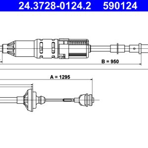 Cablu ambreiaj ATE 24.3728-0124.2 – VW | AutoRival