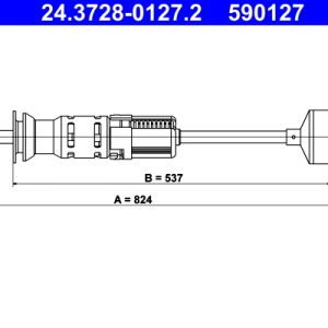 Cablu ambreiaj ATE 24.3728-0127.2 – VW | AutoRival
