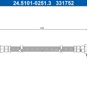 Furtun frana ATE 24.5101-0251.3 – VW | AutoRival