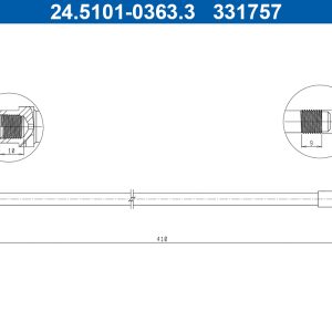 Furtun frana ATE 24.5101-0363.3 – VW | AutoRival