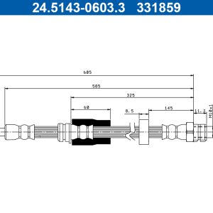 Furtun frana ATE 24.5143-0603.3 – VW | AutoRival