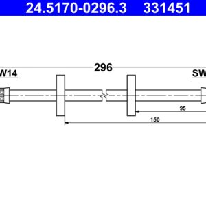Furtun frana ATE 24.5170-0296.3 – VW | AutoRival