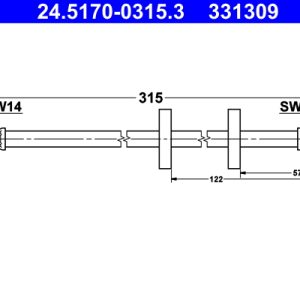 Furtun frana ATE 24.5170-0315.3 – VW | AutoRival