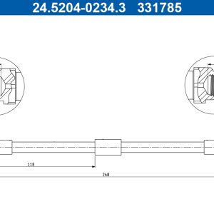 Furtun frana ATE 24.5204-0234.3 – VW | AutoRival