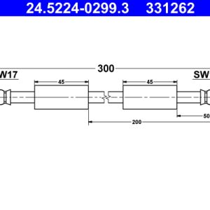 Furtun frana ATE 24.5224-0299.3 – VW | AutoRival