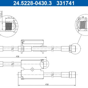 Furtun frana ATE 24.5228-0430.3 – VW | AutoRival