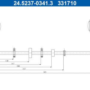 Furtun frana ATE 24.5237-0341.3 – VW | AutoRival