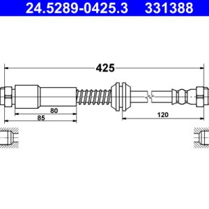 Furtun frana ATE 24.5289-0425.3 – VW | AutoRival