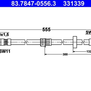 Furtun frana ATE 83.7847-0556.3 – VW | AutoRival