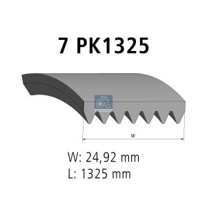 Curea transmisie cu caneluri DT SPARE PARTS 7.54807 – VW | AutoRival
