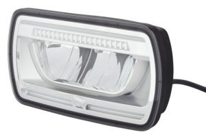 Proiector de lucru cu LED HELLA 1FE 016 773-001, 12/24V, 238 x 141 x 113 cm, cablu 800 mm, carcasa neagra, din plastic
